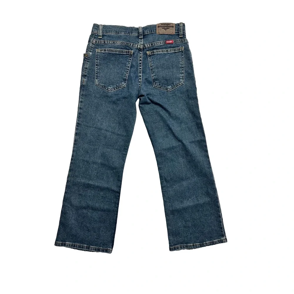 NWT Wrangler Five Star Boys Regular Adjust Waist Boot Cut Flex Comfort Jeans 10H - Picture 4 of 9